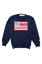 Unisex American Flag Knit Crew — 4