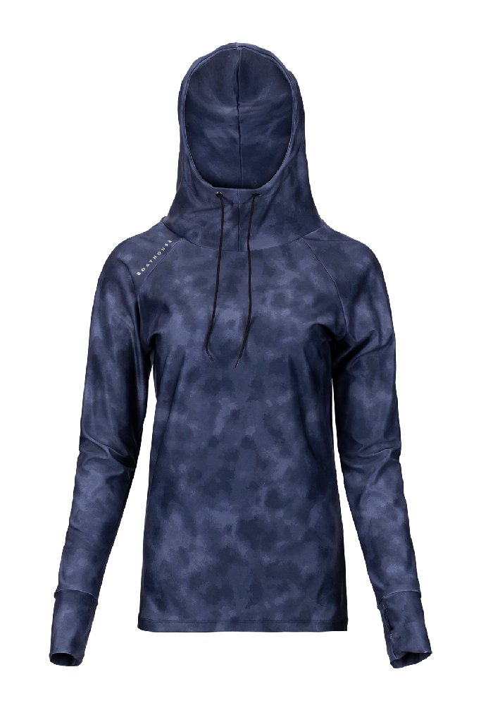 BOATHOUSE Women's 215 Printed Hooded Compression Top — 1